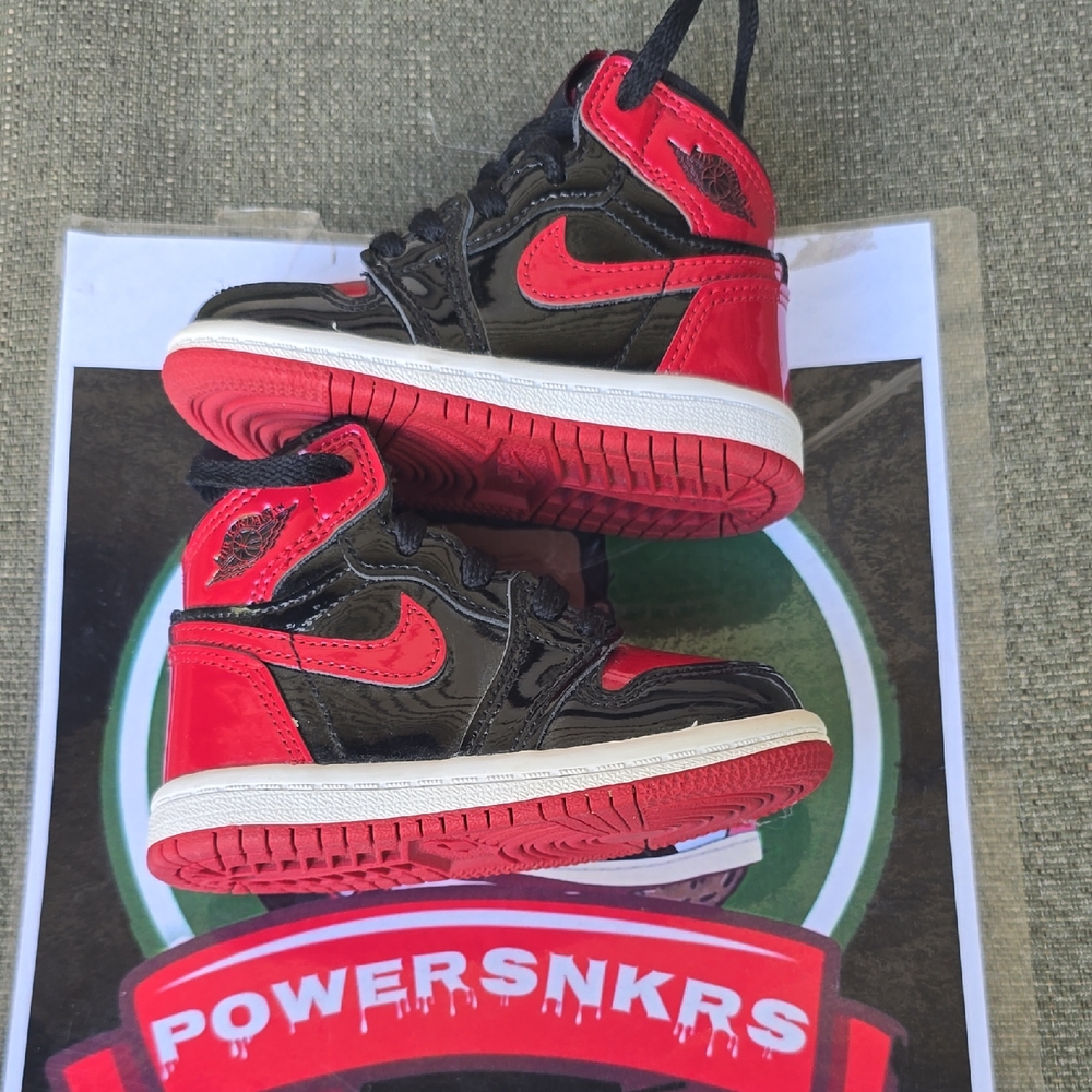 Jordan Kids Black and Red Sneakers